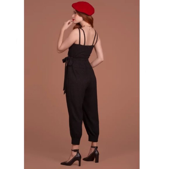 Sport Chic Black Jumpsuit - Picture 3 of 6